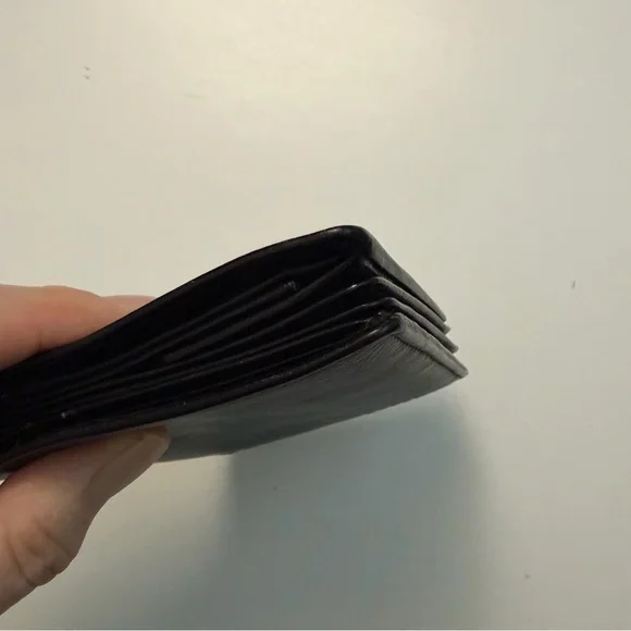 Arrows Wallet Bifold Leather Credit Card Slots Mesh ID Snap Coin Pouch Black - Picture 8 of 16